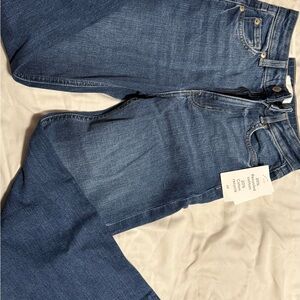 H&M Women's Dark Blue Straight Leg Jeans